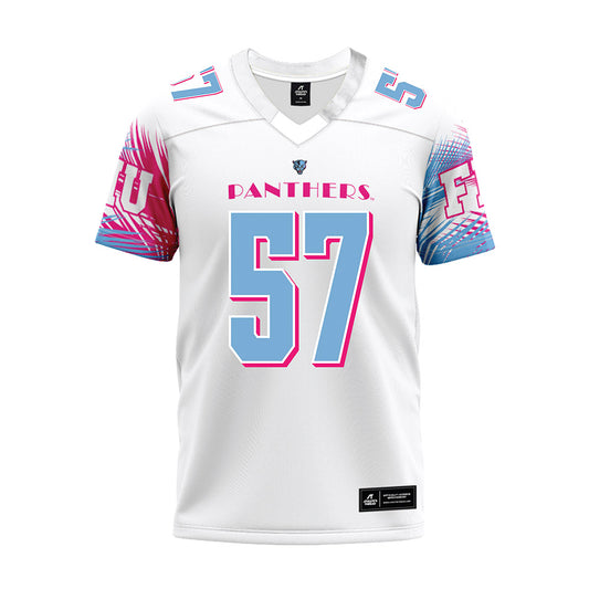 FIU - NCAA Football : Knajee Saffold - Vice White Premium Football Jersey-0