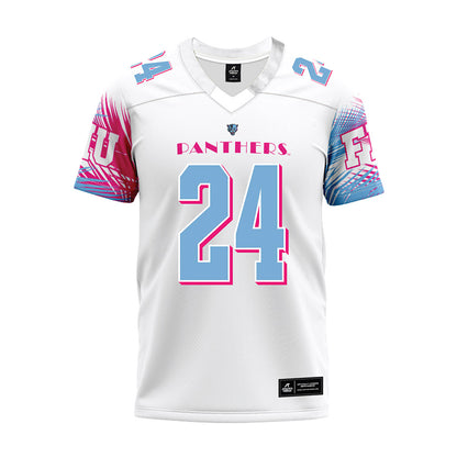 FIU - NCAA Football : King Massey - Vice White Premium Football Jersey-0