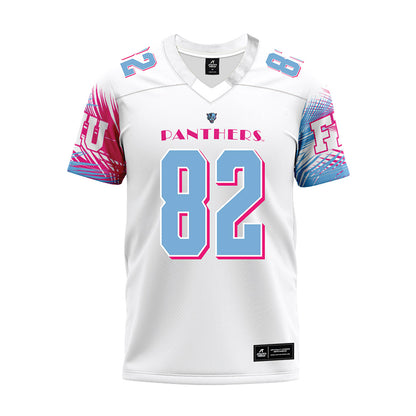 FIU - NCAA Football : Adrian Hemelt - Vice White Premium Football Jersey-0