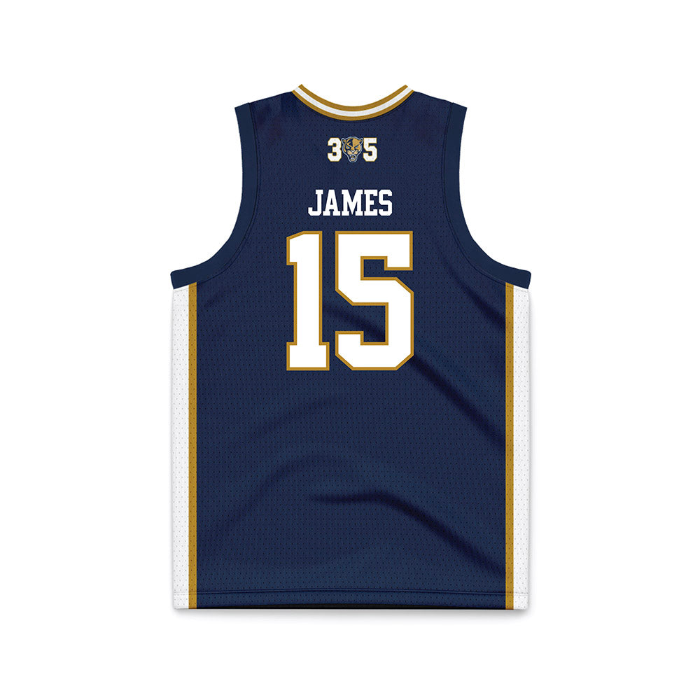 FIU - NCAA Women's Basketball : Fantasia James - Road Blue Basketball Jersey-1