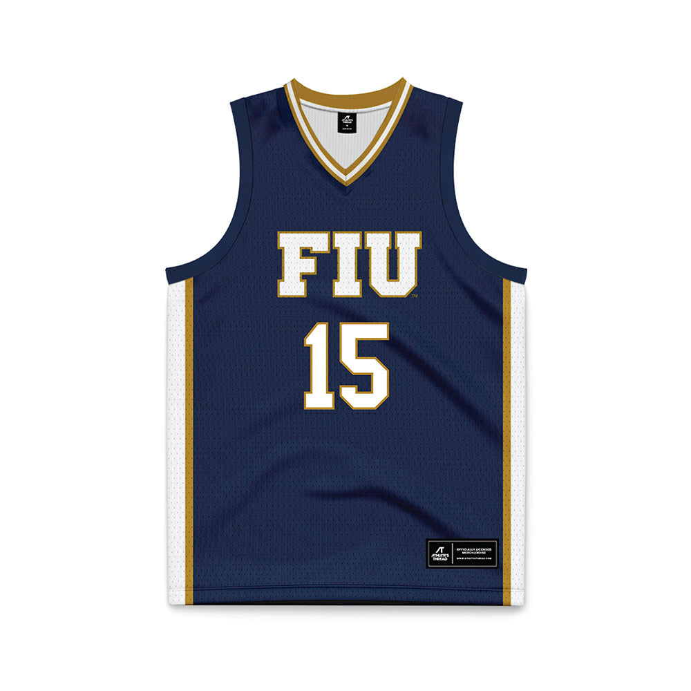 FIU - NCAA Women's Basketball : Fantasia James - Road Blue Basketball Jersey-0