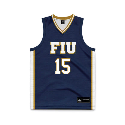 FIU - NCAA Women's Basketball : Fantasia James - Road Blue Basketball Jersey-0