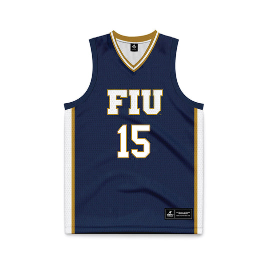 FIU - NCAA Women's Basketball : Fantasia James - Road Blue Basketball Jersey-0