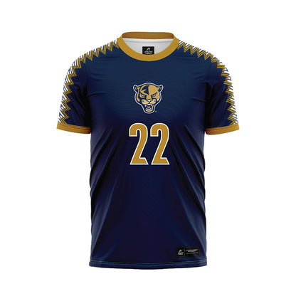 FIU - NCAA Women's Soccer : Kennedy Floyd - Road Blue Soccer Jersey-0