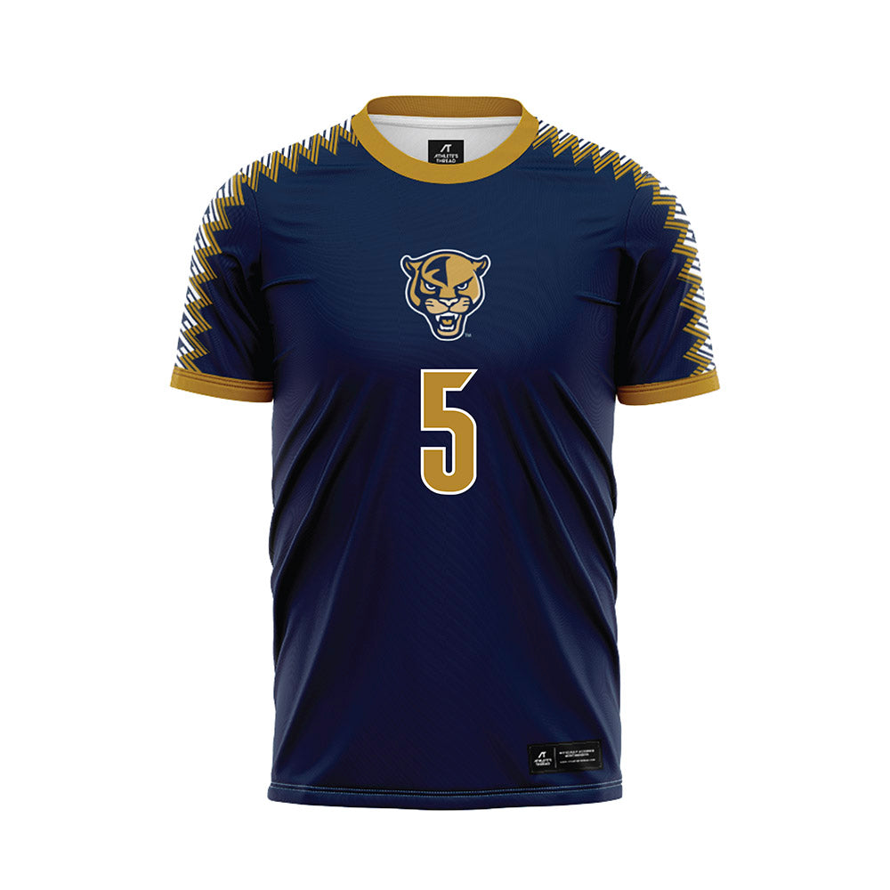 FIU - NCAA Women's Soccer : Grace Morris - Road Blue Soccer Jersey-0