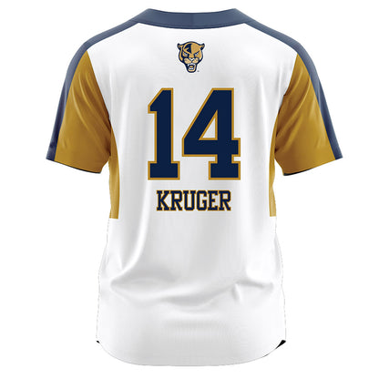 FIU - NCAA Softball : Megan Kruger - Home White Jersey-1