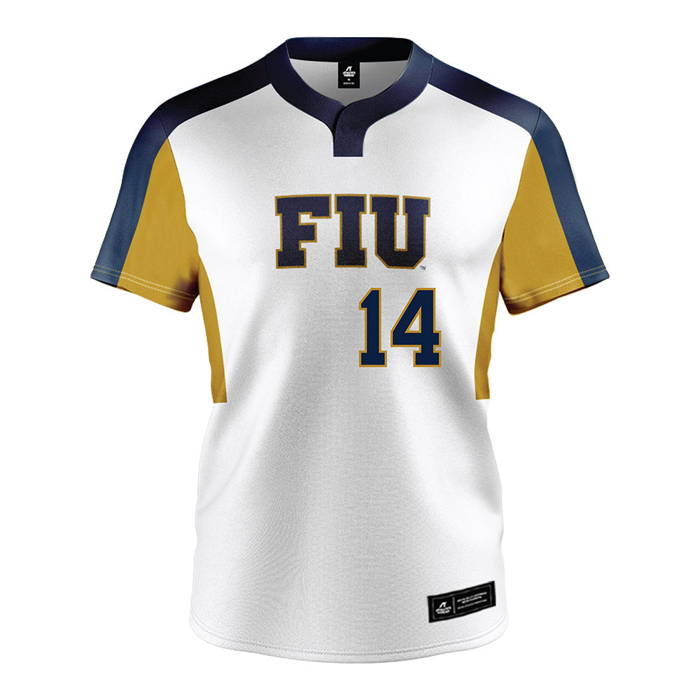 FIU - NCAA Softball : Megan Kruger - Home White Jersey-0