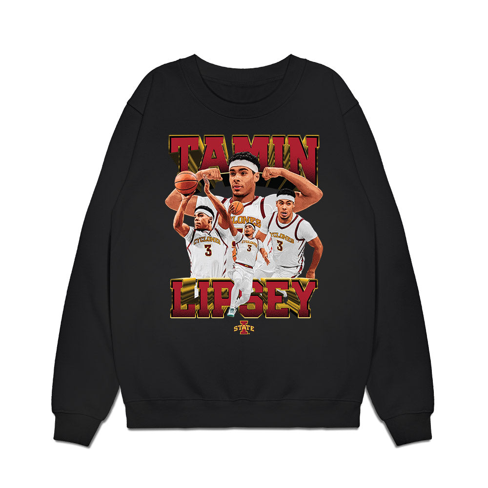 Iowa State - NCAA Men's Basketball : Tamin Lipsey - Premium Crewneck Sweatshirt-0