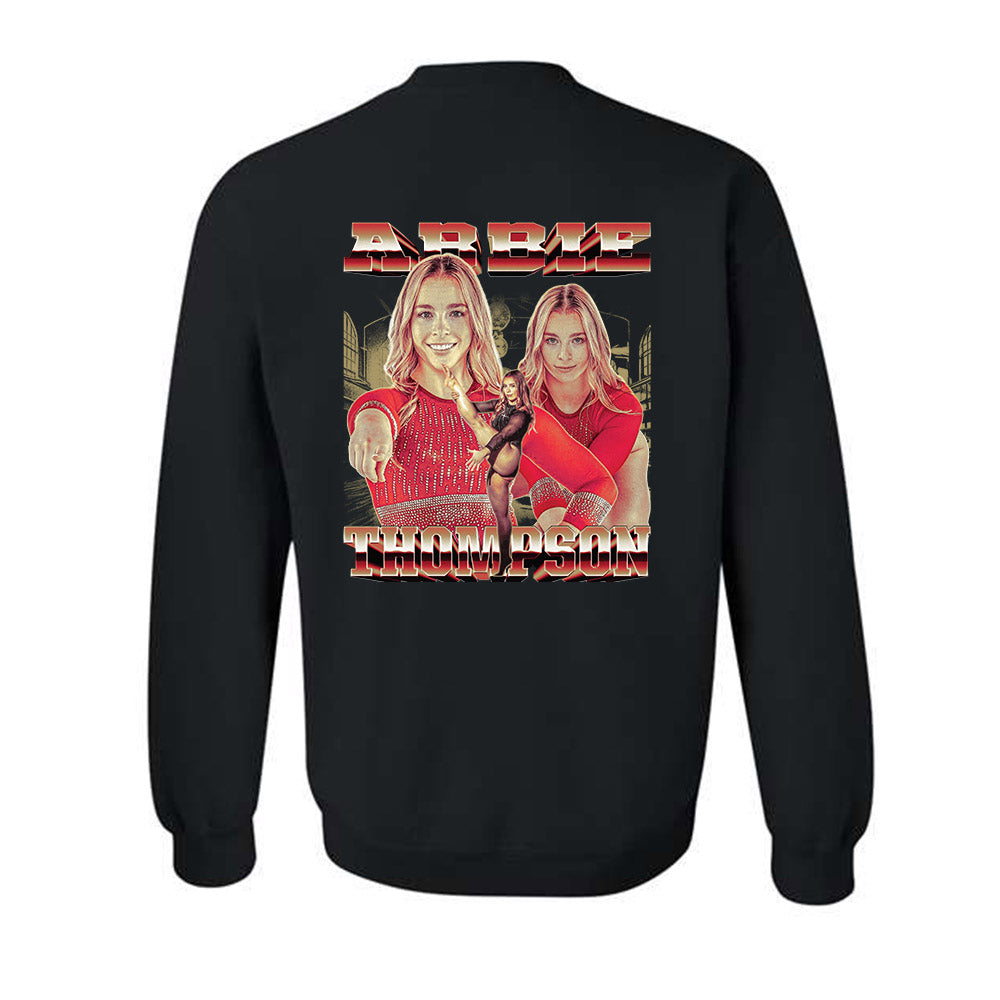 DU - NCAA Women's Gymnastics : Abbie Thompson - Player Collage Crewneck Sweatshirt-1