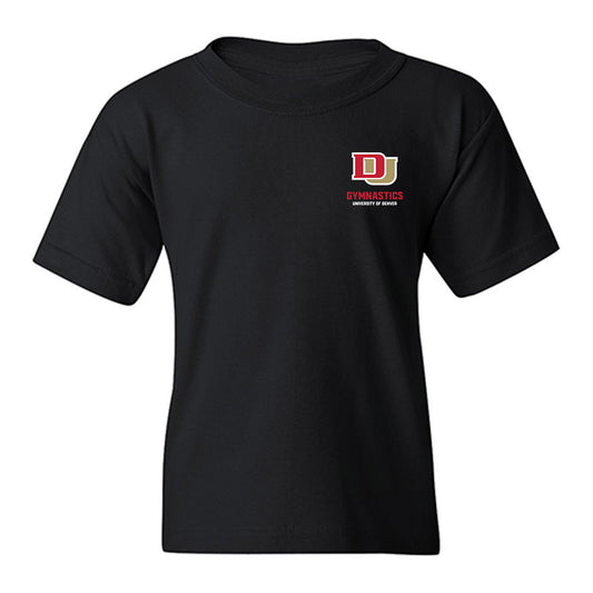 DU - NCAA Women's Gymnastics : Ashley Gallen - Player Collage Youth T-Shirt-0