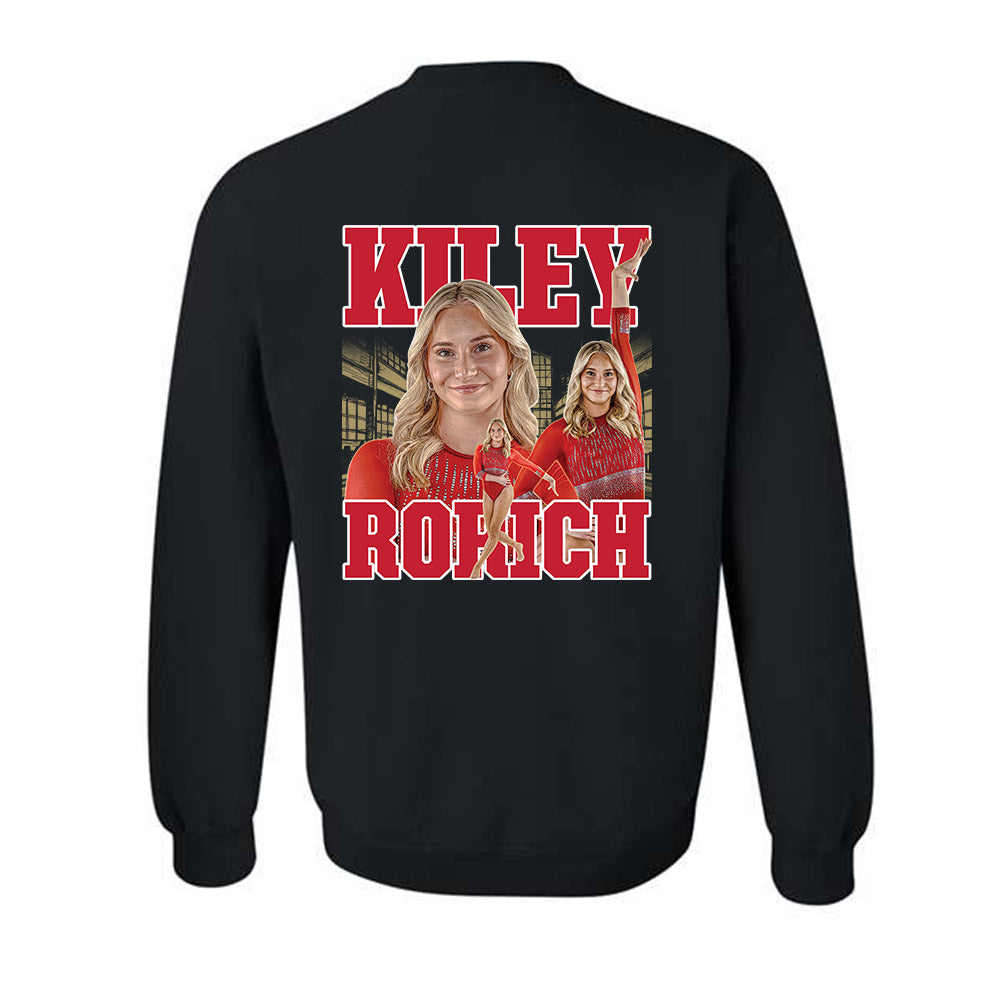 DU - NCAA Women's Gymnastics : Kiley Rorich - Player Collage Crewneck Sweatshirt-1