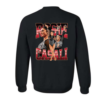 DU - NCAA Women's Gymnastics : Rosie Casali - Player Collage Crewneck Sweatshirt-1