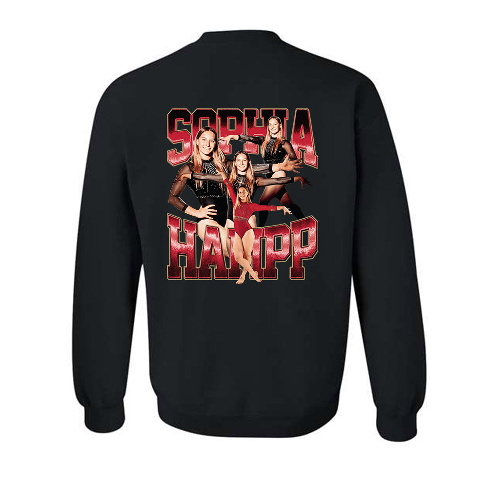 DU - NCAA Women's Gymnastics : Sophia Hampp - Player Collage Crewneck Sweatshirt-1