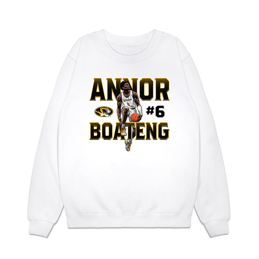 Missouri - NCAA Men's Basketball : Annor Boateng - Caricature Premium Crewneck Sweatshirt-0