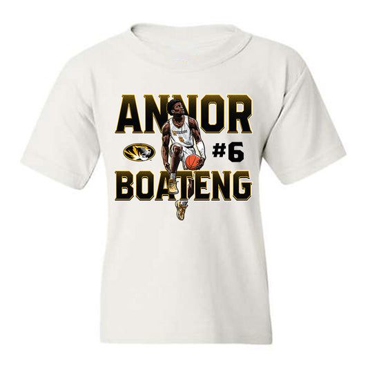 Missouri - NCAA Men's Basketball : Annor Boateng - Caricature Youth T-Shirt-0