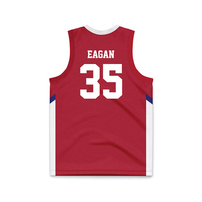 American - NCAA Men's Basketball : Chris Eagan - Red Basketball Jersey-1