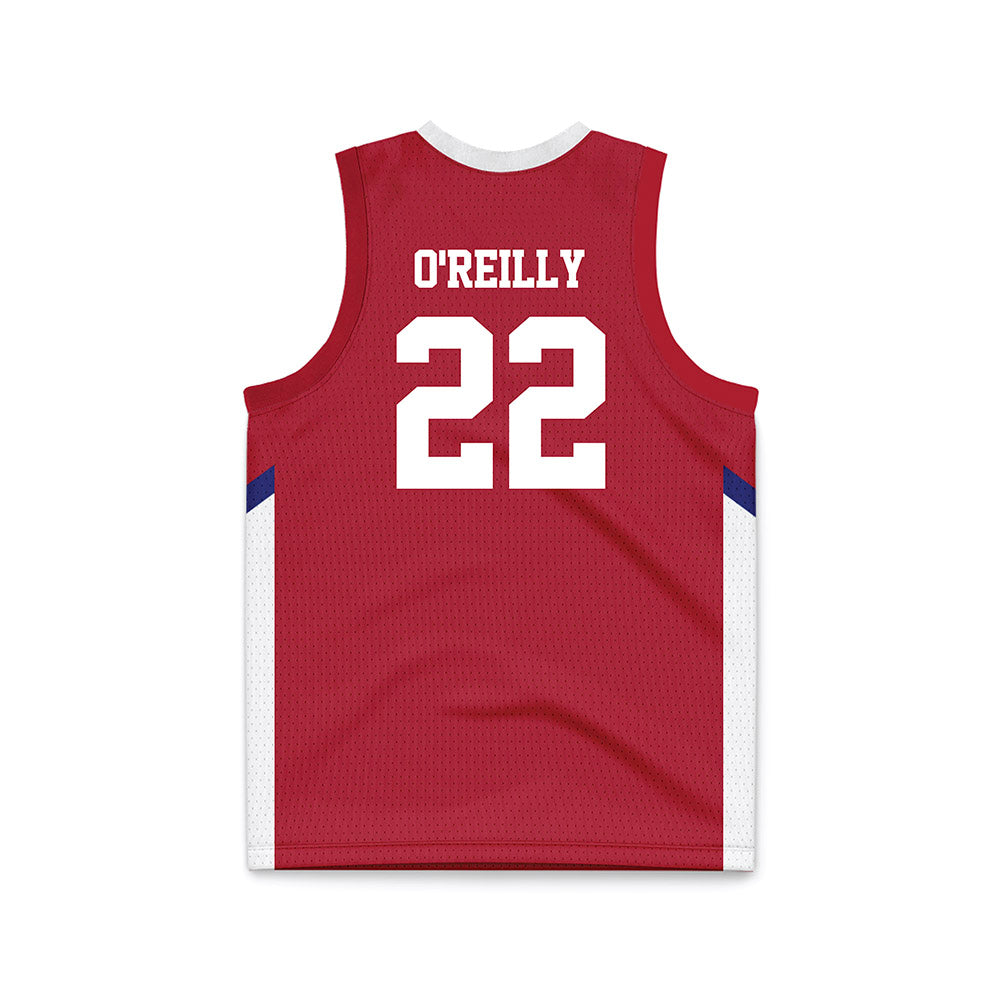 American - NCAA Men's Basketball : Shane O'Reilly - Red Basketball Jersey-1