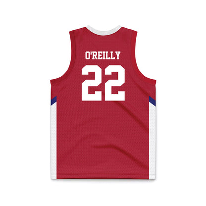 American - NCAA Men's Basketball : Shane O'Reilly - Red Basketball Jersey-1