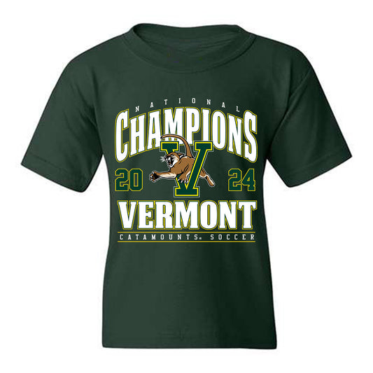 UVM - NCAA Men's Soccer : - National Champs Roster Youth T-Shirt-0