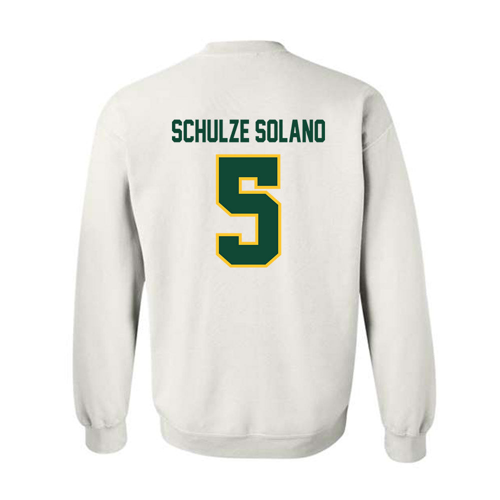 UVM - NCAA Men's Soccer : Adrian Schulze Solano - National Champs Classic Shersey Crewneck Sweatshirt-1
