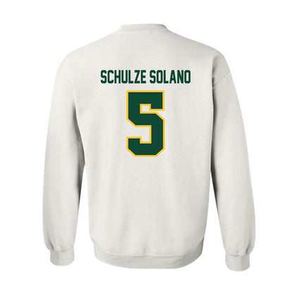 UVM - NCAA Men's Soccer : Adrian Schulze Solano - National Champs Classic Shersey Crewneck Sweatshirt-1
