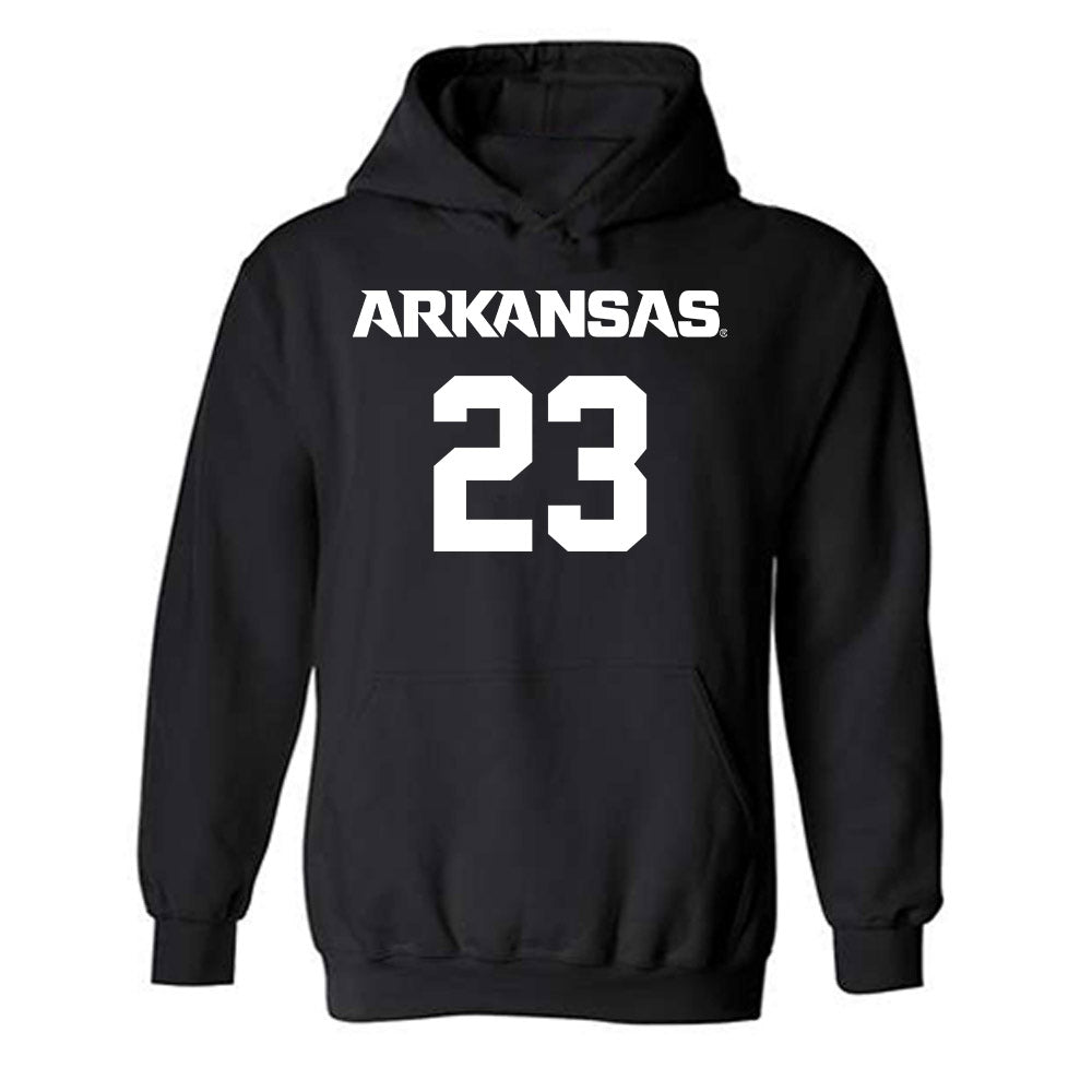 Arkansas - NCAA Men's Basketball : Nick Pringle - Hooded Sweatshirt-0