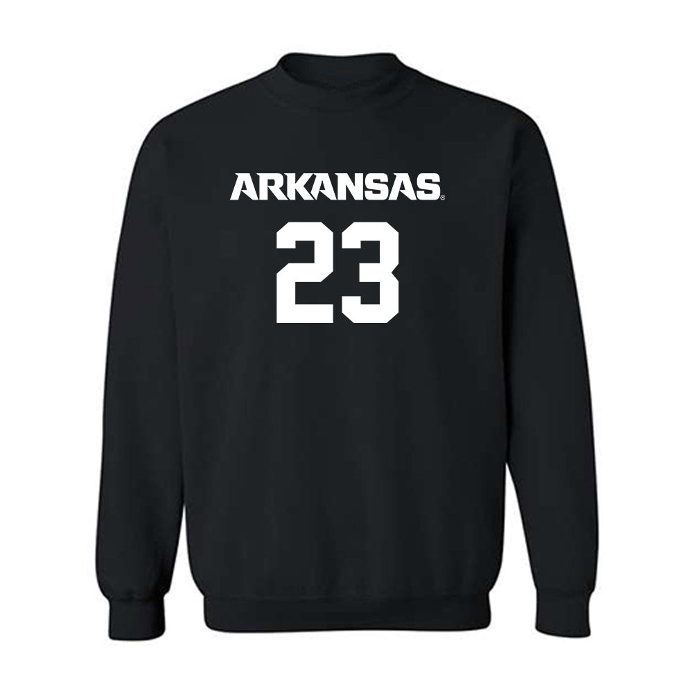 Arkansas - NCAA Men's Basketball : Nick Pringle - Crewneck Sweatshirt-0