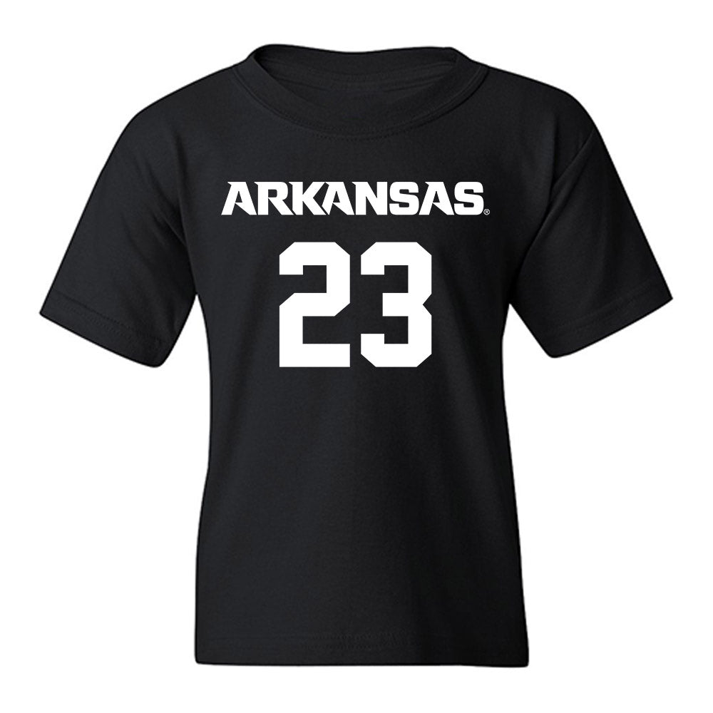Arkansas - NCAA Men's Basketball : Nick Pringle - Youth T-Shirt-0