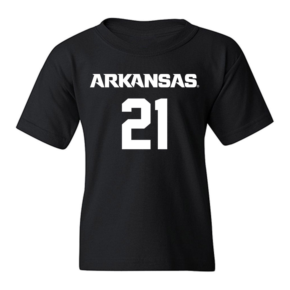Arkansas - NCAA Men's Basketball : DJ Wagner - Youth T-Shirt-0