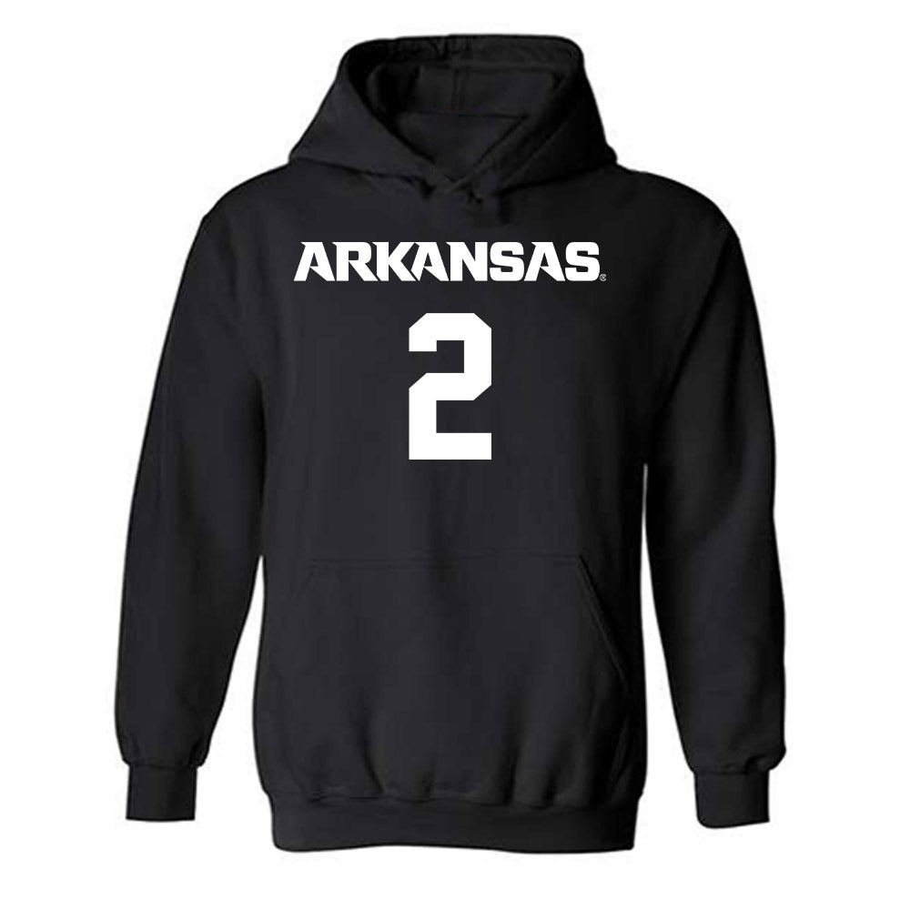 Arkansas - NCAA Men's Basketball : Amere Brown - Hooded Sweatshirt-0
