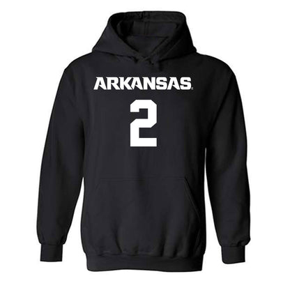 Arkansas - NCAA Men's Basketball : Amere Brown - Hooded Sweatshirt-0