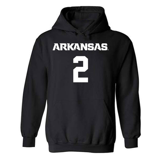 Arkansas - NCAA Men's Basketball : Amere Brown - Hooded Sweatshirt-0