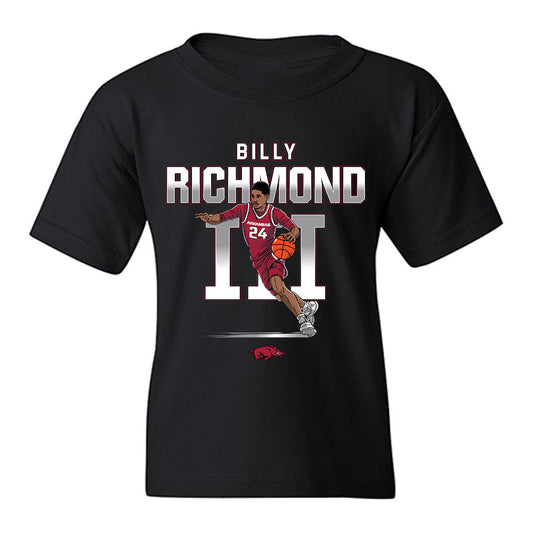 Arkansas - NCAA Men's Basketball : Billy Richmond III - Youth T-Shirt-0