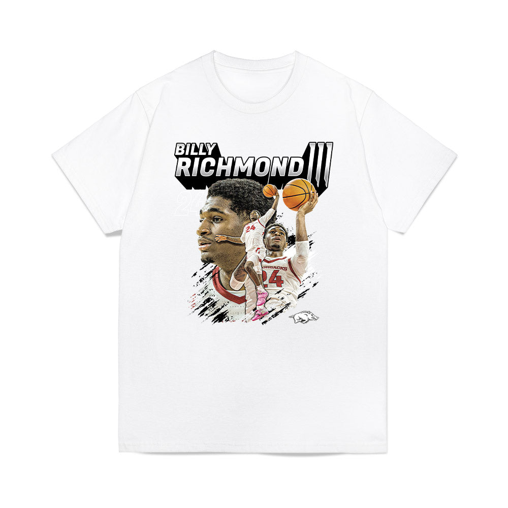 Arkansas - NCAA Men's Basketball : Billy Richmond III - Collage Premium T-Shirt-0