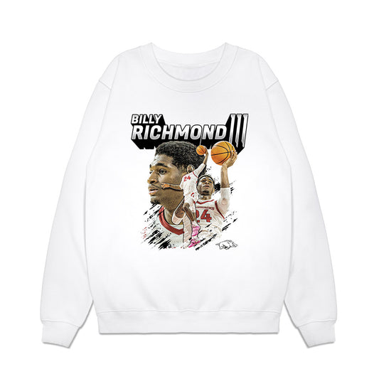 Arkansas - NCAA Men's Basketball : Billy Richmond III - Collage Premium Crewneck Sweatshirt-0
