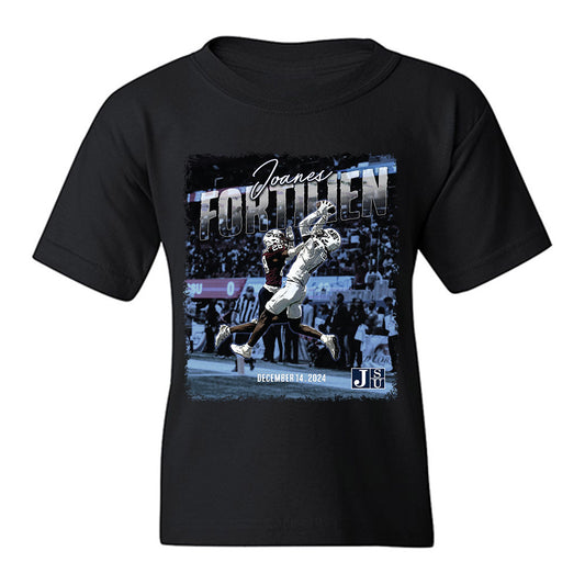 Jackson State - NCAA Football : Joanes Fortilien - Graphic Youth T-Shirt-0