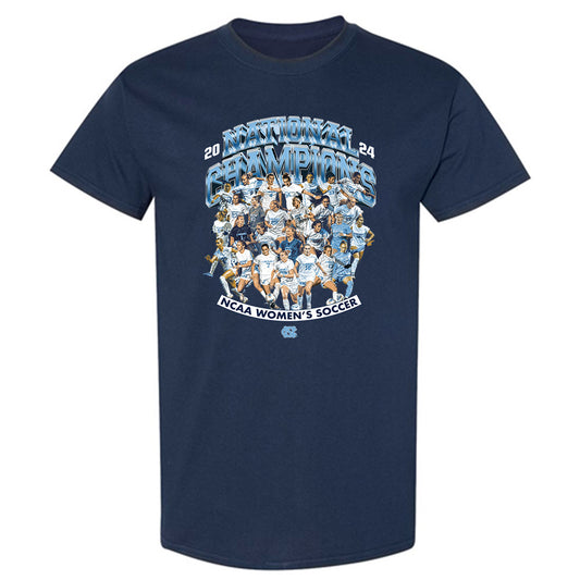 UNC - NCAA Women's Soccer : Marisa Shorrock - National Champs Team Collage T-Shirt-0