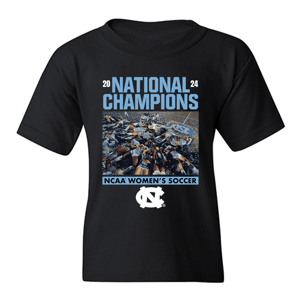 UNC - NCAA Women's Soccer : abby gundry - Confetti Championship Youth T-Shirt-0