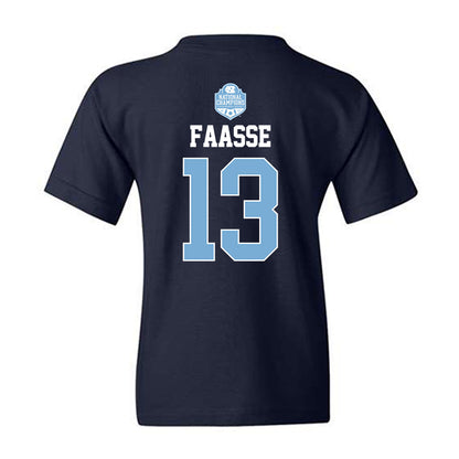 UNC - NCAA Women's Soccer : Kate Faasse - Champs Classic Shersey Youth T-Shirt-1