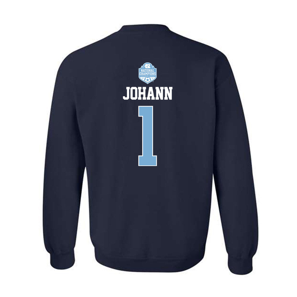 UNC - NCAA Women's Soccer : Hannah Johann - Champs Classic Shersey Crewneck Sweatshirt-1