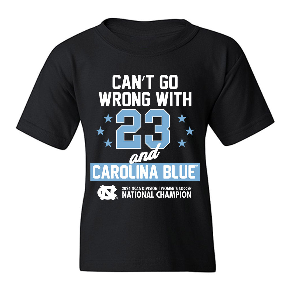 UNC - NCAA Women's Soccer : abby gundry - 23 Titles v1 Statement Shirt Youth T-Shirt-0