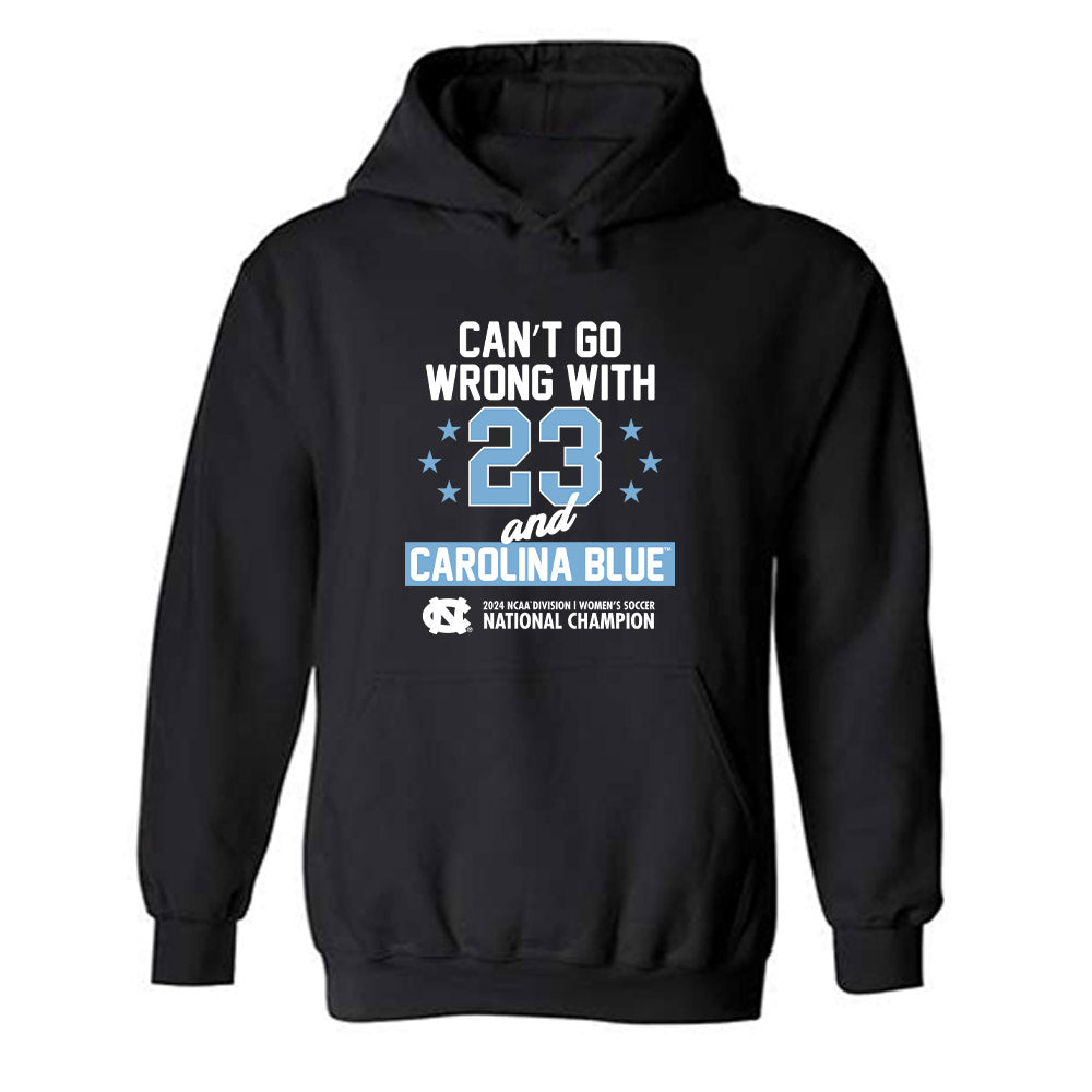 UNC - NCAA Women's Soccer : Kate Faasse - 23 Titles v1 Statement Shirt Hooded Sweatshirt-0