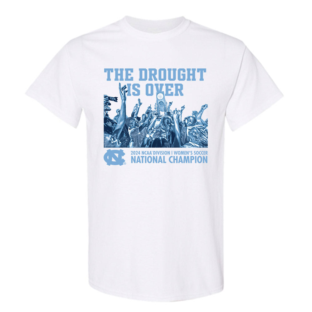 UNC - NCAA Women's Soccer : Ashley Pennie - The Drought Is Over T-Shirt-0