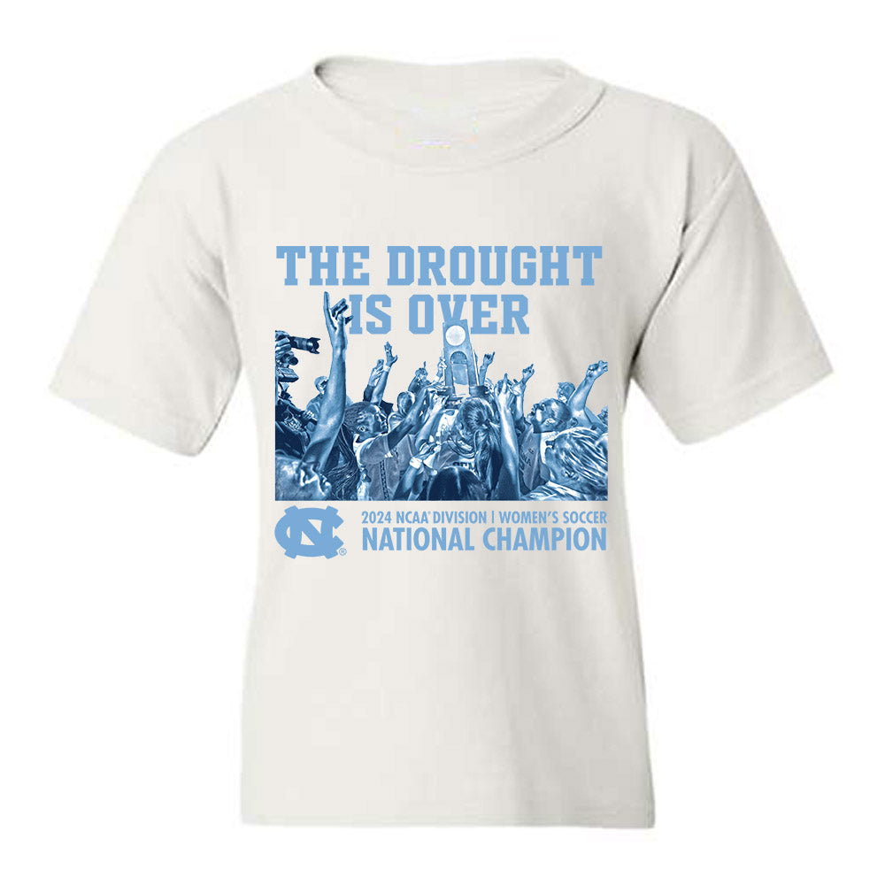 UNC - NCAA Women's Soccer : Tessa Dellarose - The Drought Is Over Youth T-Shirt-0