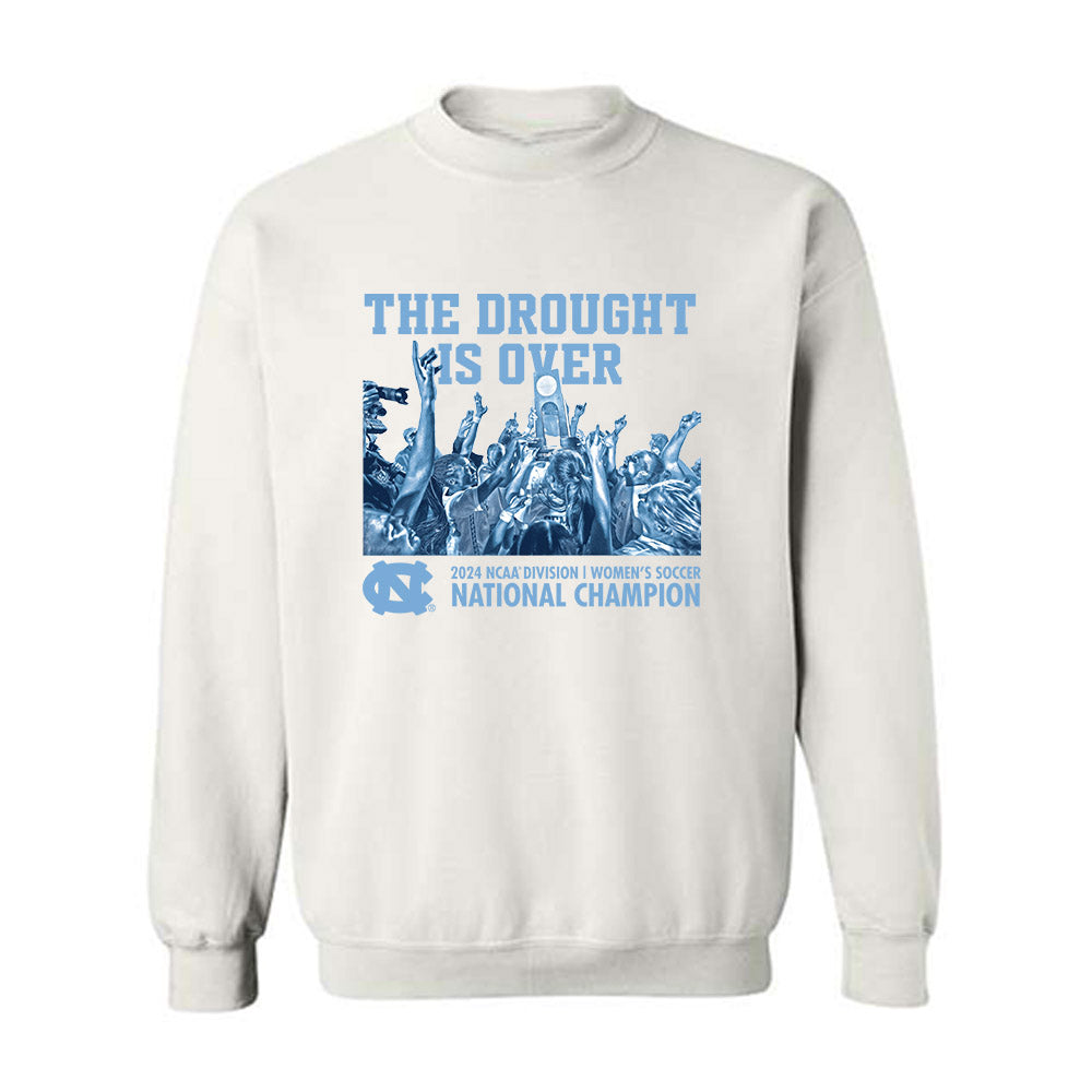 UNC - NCAA Women's Soccer : Kate Faasse - The Drought Is Over Crewneck Sweatshirt-0