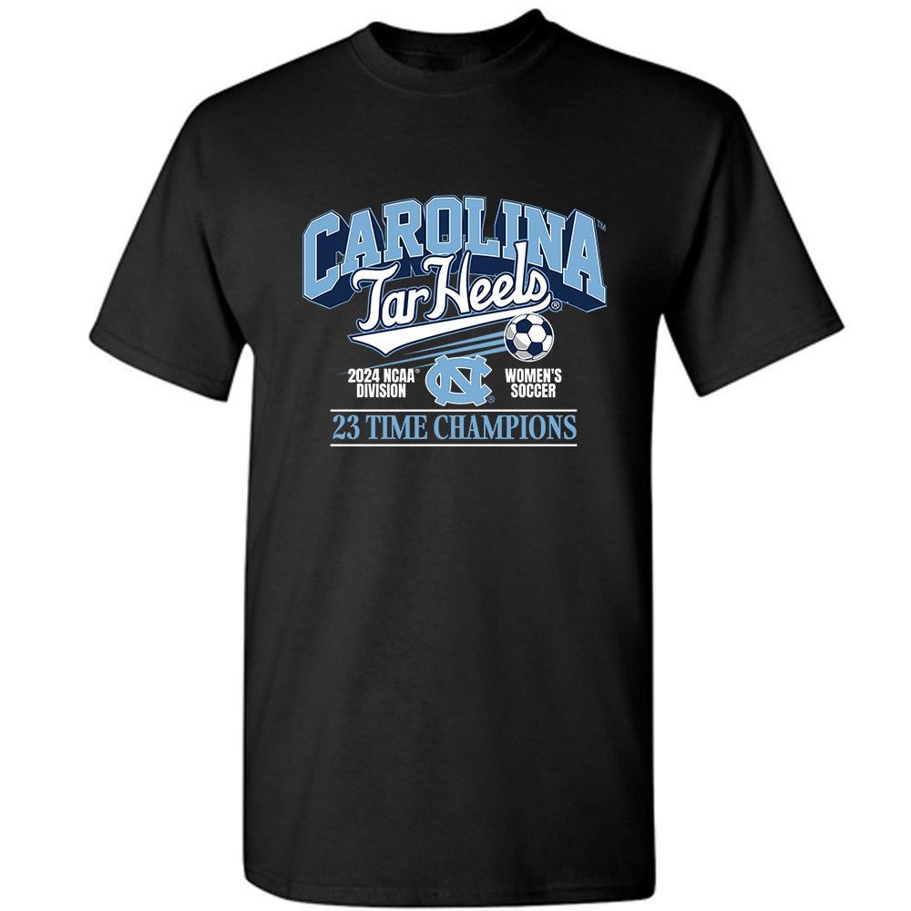 UNC - NCAA Women's Soccer : Emilie Maihs - Vintage Black Championship T-Shirt-0