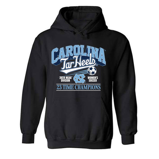 UNC - NCAA Women's Soccer : HopeAnne Munson - Vintage Black Championship Hooded Sweatshirt-0