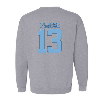 UNC - NCAA Women's Soccer : Kate Faasse - Vintage Gray Championship Crewneck Sweatshirt-1