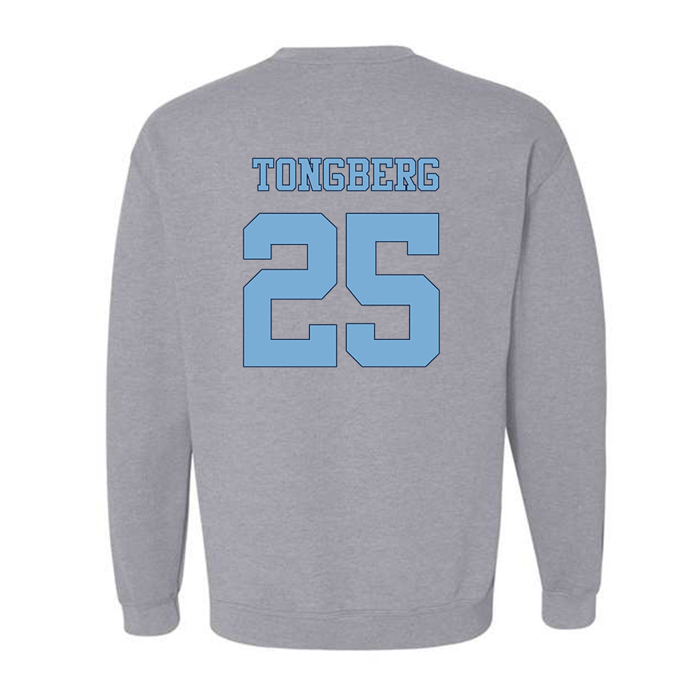 UNC - NCAA Women's Soccer : Logan Tongberg - Vintage Gray Championship Crewneck Sweatshirt-1