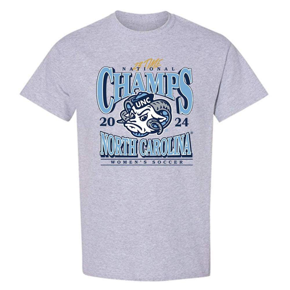 UNC - NCAA Women's Soccer : Tessa Dellarose - Vintage Gray Championship T-Shirt-0